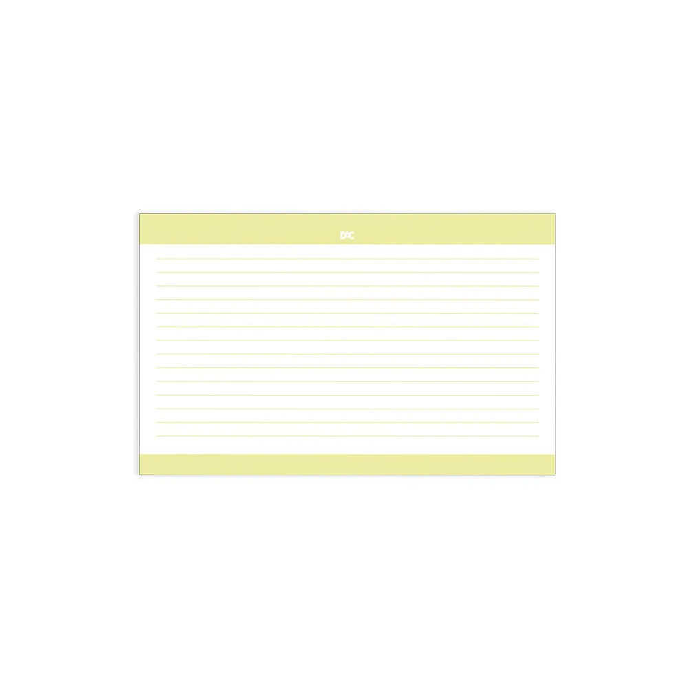 Fichas Pautadas - DAC - Branco c/ Linhas coloridas 50 Fl 205mmx125mm