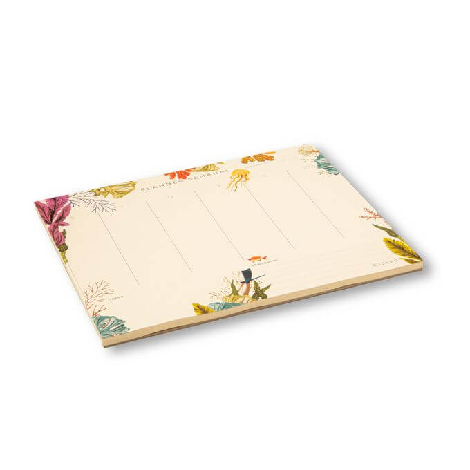 Planner Permanente Bloco - Cícero - Oceano Semanal 24,5x20,3