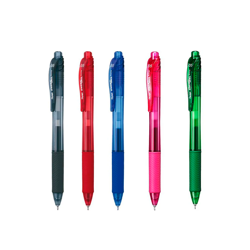 Caneta Gel - Pentel - Energel X Retrátil 0.5mm 5 Cores