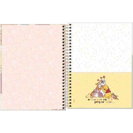 Caderno Colegial - Tilibra - Ursinho Pooh 1 Matéria c/80 folhas