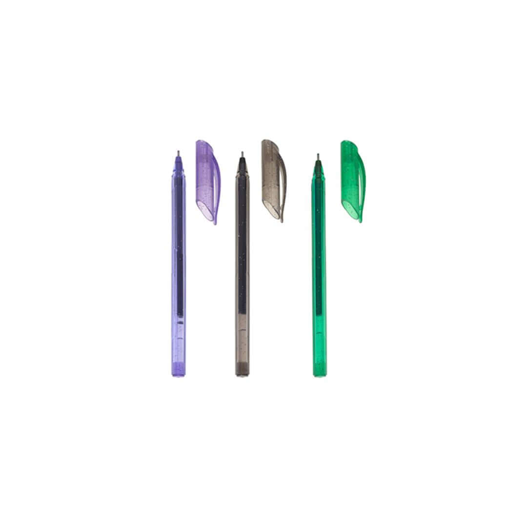 Caneta Gel - Molin - Glitter 1.0mm Estojo c/ 6 Cores