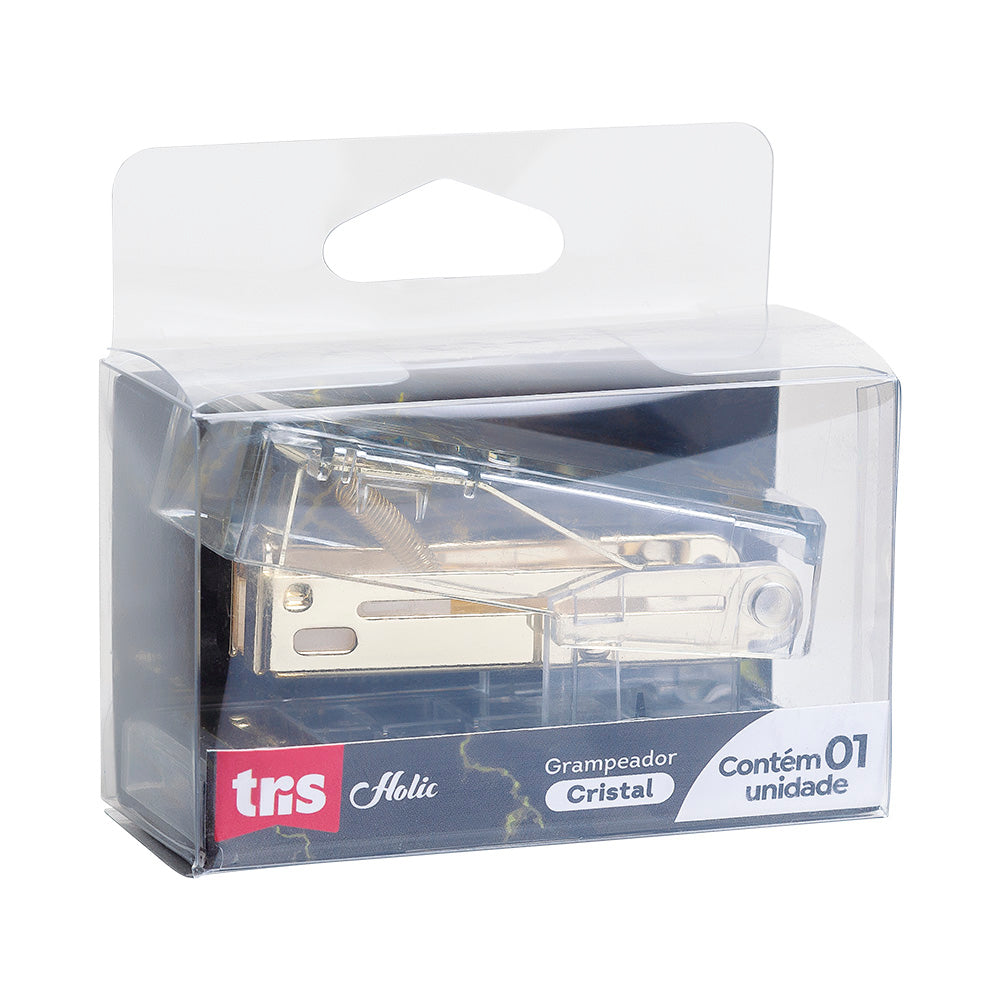 Grampeador Mini - Tris - Cristal Holic Mineral 26/6 20 Fls
