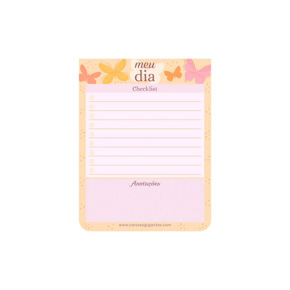 Bloquinho do Dia - Cartões Gigantes - Linha Voar