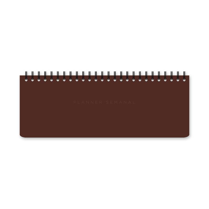 Planner Permanente Semanal Office - Cícero - Clássica Café 30 x 11,5cm