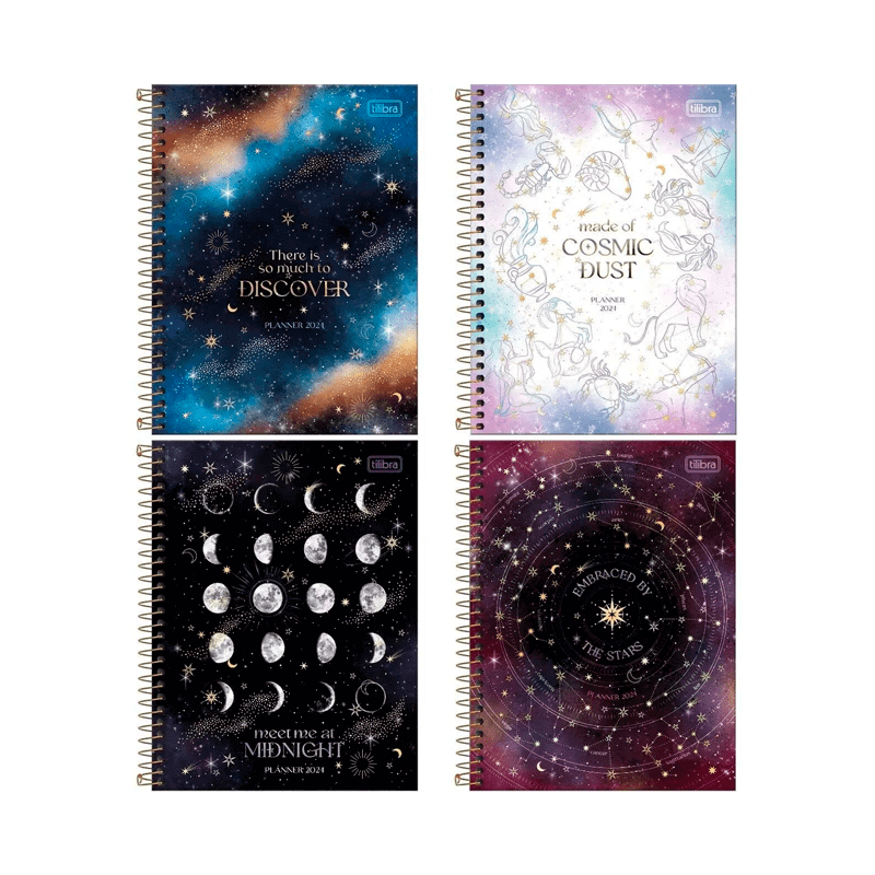 Planner Espiral 2024 - Tilibra - Magic 17,7x24cm 80 Folhas 63g/m²