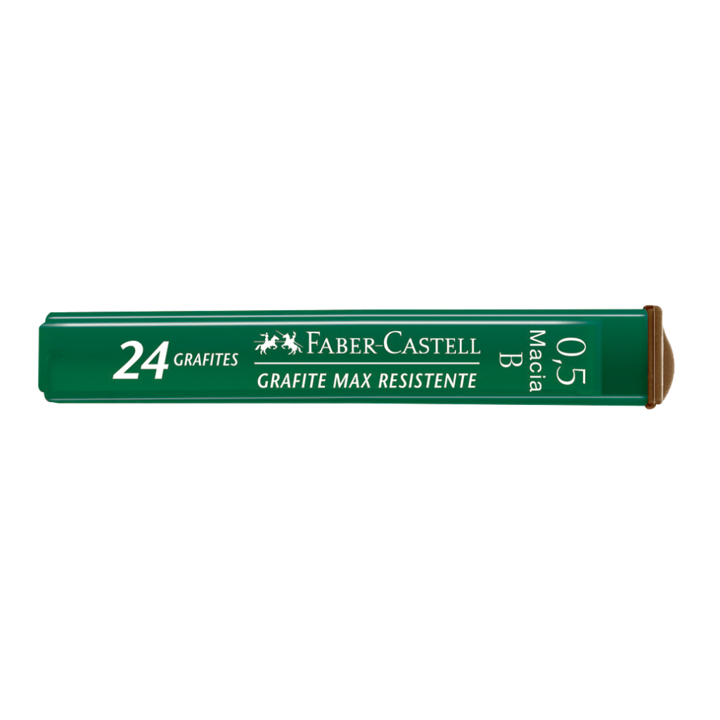 Grafites 0.5mm B - Faber-Castell - 1 Tubo com 24 unidades - Polymer