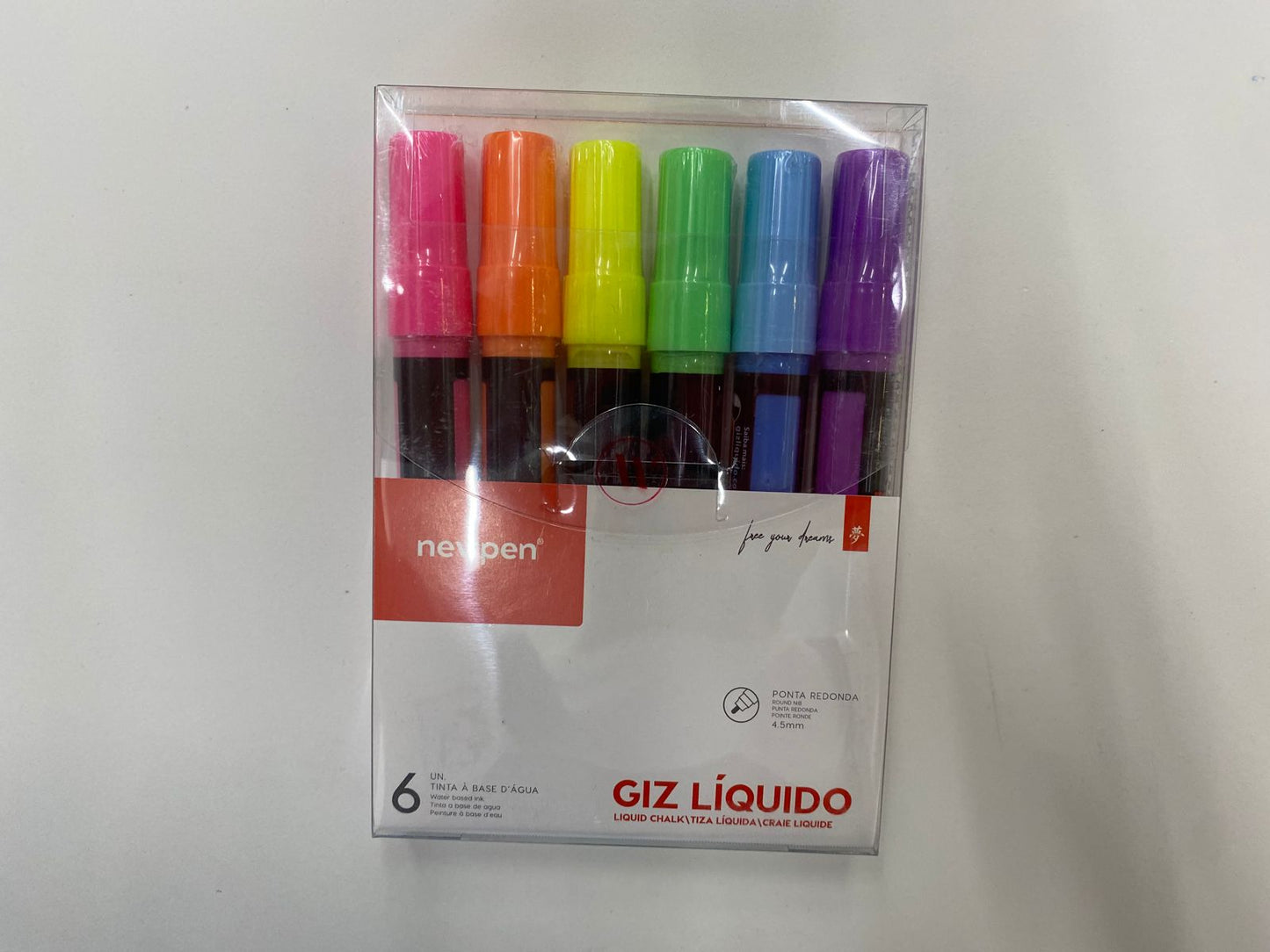 Giz Líquido - Newpen - Caixa com 6 un.