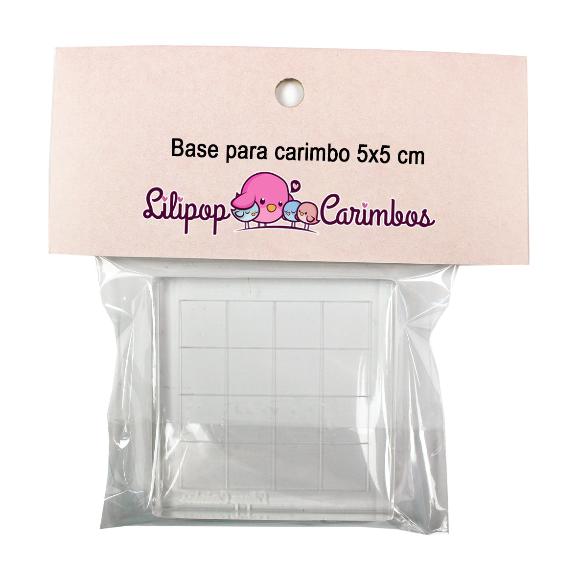 Base para Carimbos - Lilipop - 5x5cm com Grade