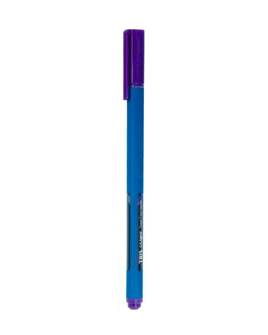 Caneta Super Fina Tris Liqeo 0,4mm na cor roxa