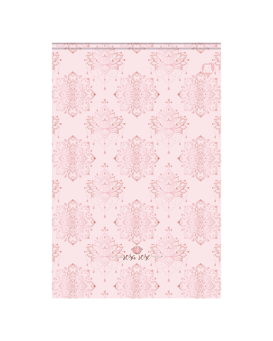 Bloco Vertical Animativa Rosa Rosé Nova Coleção com 80 folhas
