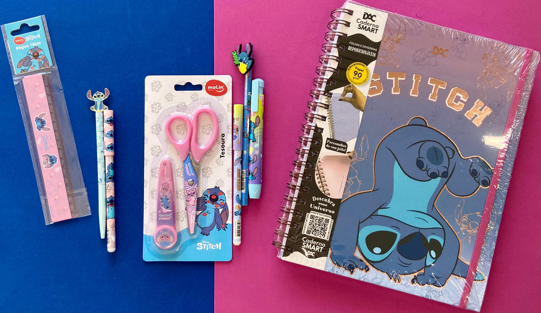 Descubra os encantadores produtos de papelaria do Stitch da Disney