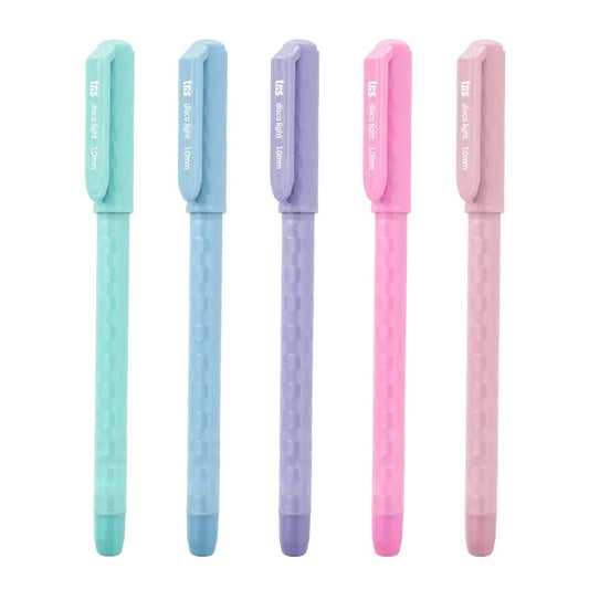 Caneta Esferográfica Tris Disco Light 1,0 mm com corpo texturizado em cor pastel