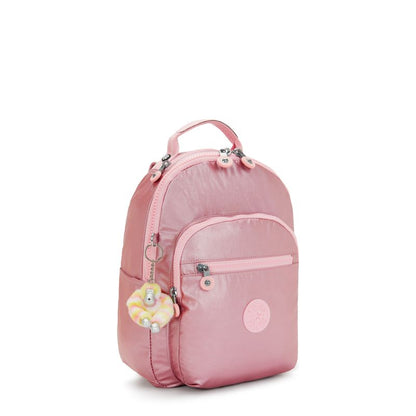 Mochila Kipling Seoul S Rosa Bronze Pink Met