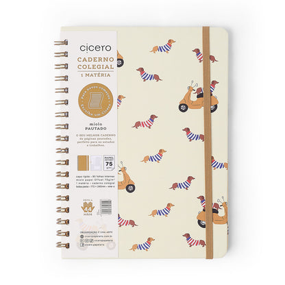 Caderno Espiral - Cícero - Petit Lambreta - Pautado 17x24 1 Matéria 80 Fls - imagem 6