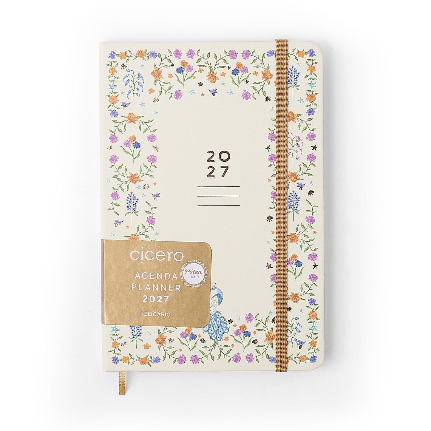 Agenda Planner 2027 - Cícero - Relicário Secreto Off White - Semanal 14x21