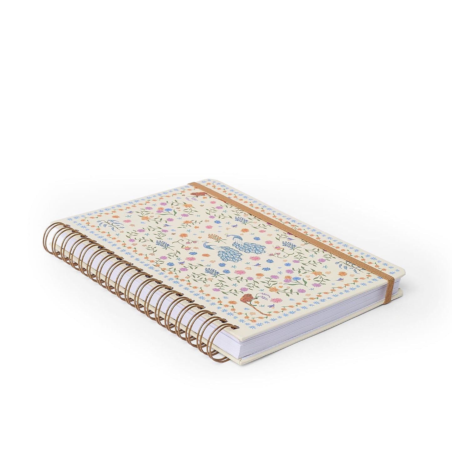 Caderno Espiral - Cícero - Relicário Realeza Off-White - Pautado 17x24 10 Matérias 160 Fls