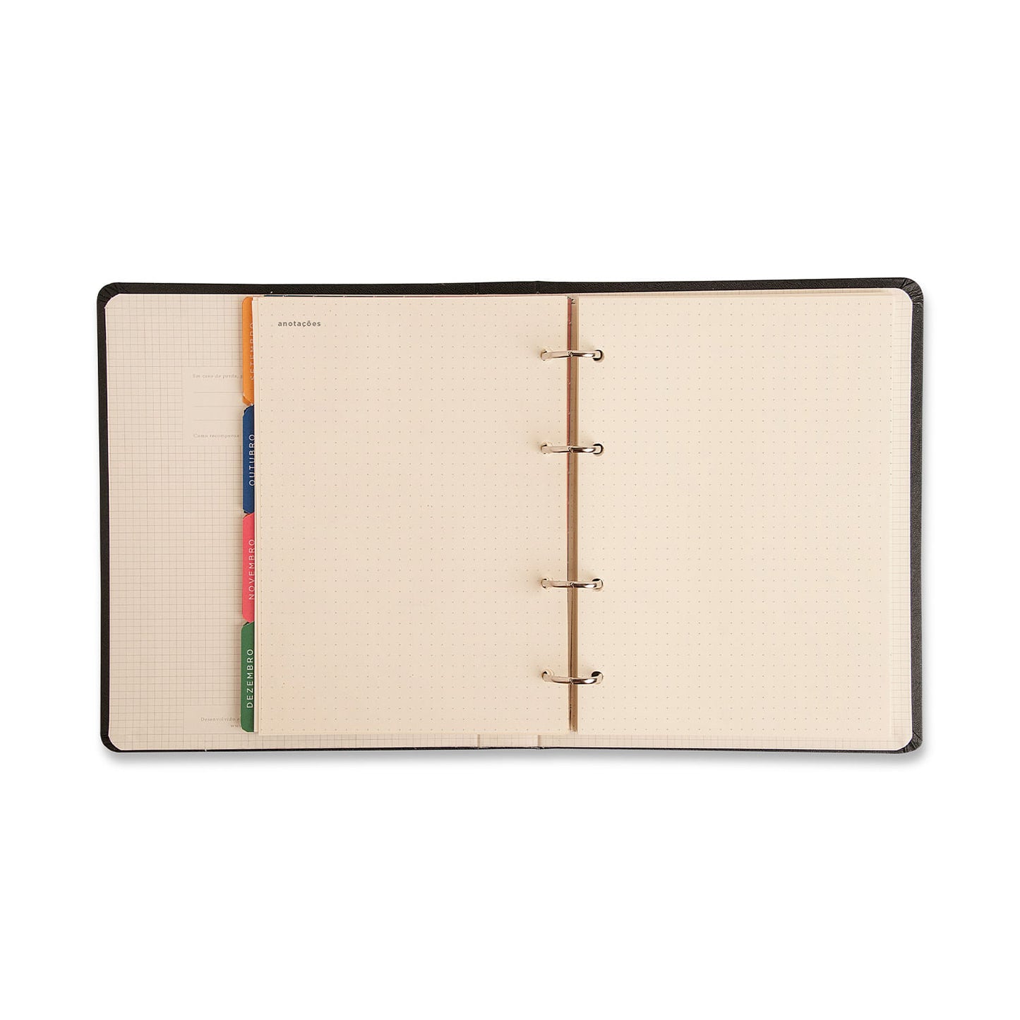 Agenda Planner Argolado 2027 - Cícero - Clássica Caramelo - Semanal Notas A5