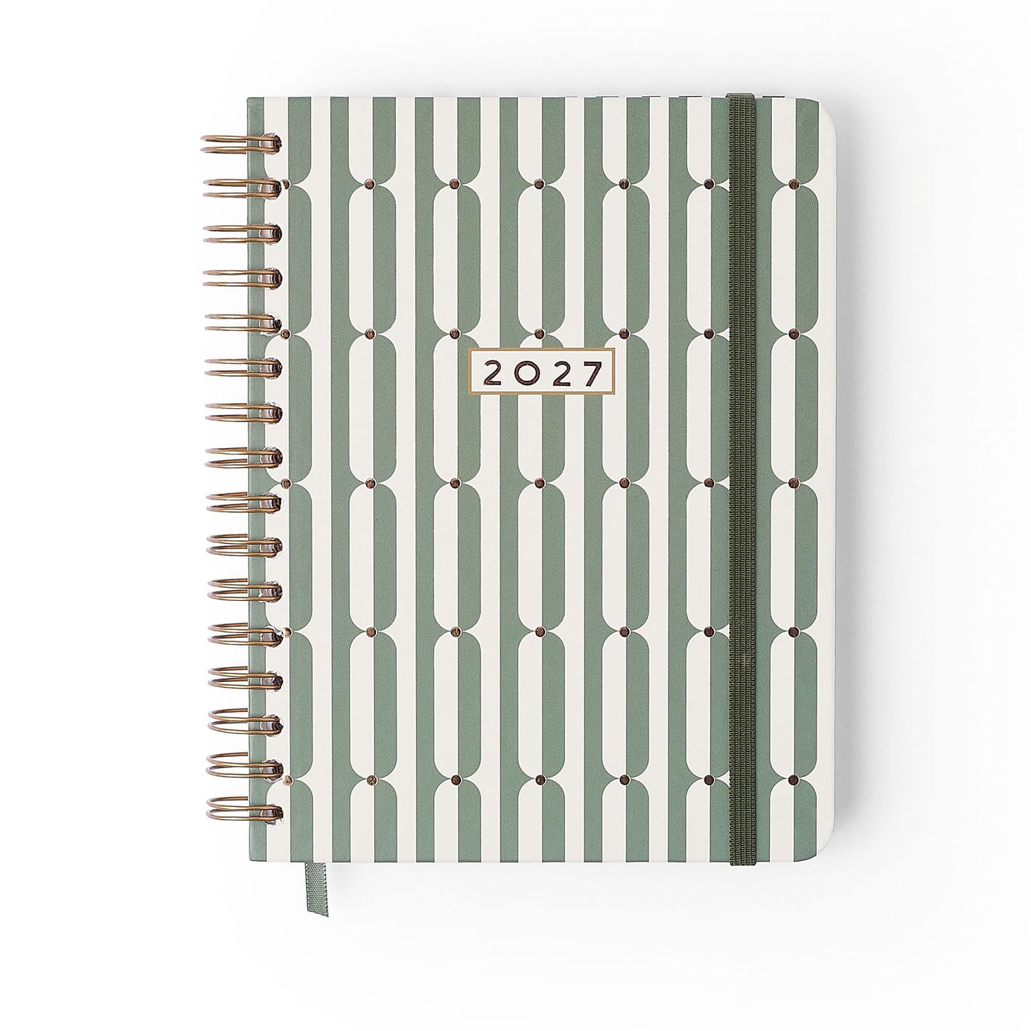 Agenda Planner Wire-o 2027 - Cícero - Veredas Verde - Semanal Notas A5