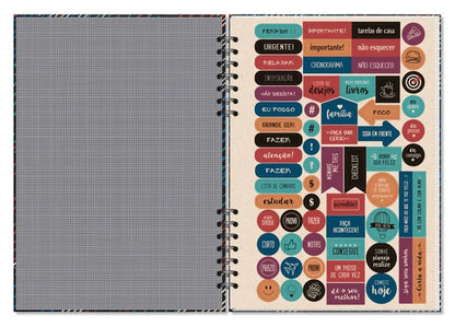 Planner Compacto mensal Traços Fina Ideia