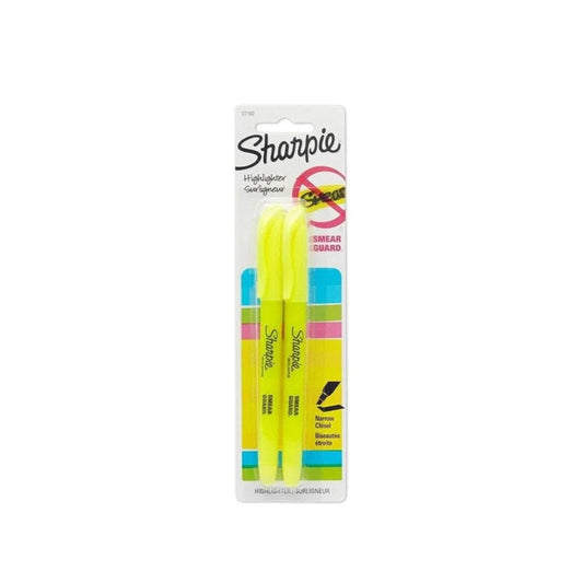 Marca Texto - Sharpie - Highlighter Amarelo Bl c/ 2un