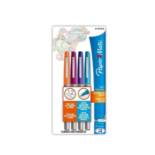 Caneta Fineliner - Paper Mate - Ponta Fina Cores Fashion