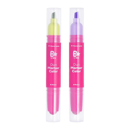 Marca-Texto + Lip Stick - Brilhaê - Duo Color