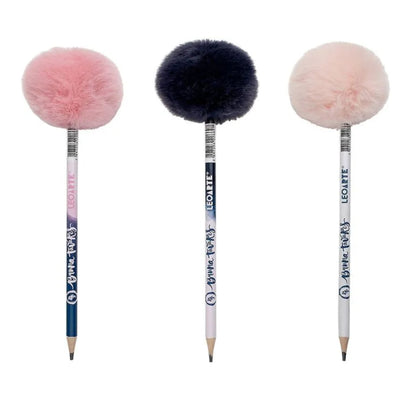 Lápis Preto HB - LeoArte - Plush - Bruna Tavares c/ Pompom