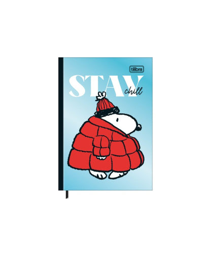 Caderneta Costurada - Tilibra - Petit Snoopy - Nova Coleção - 105mm x 148mm - lateral