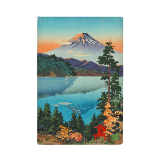 Journal - Folk Books - Lago Ashi de Outono - Sem Pauta - 13,5 x 20 cm - 64Fls - frente