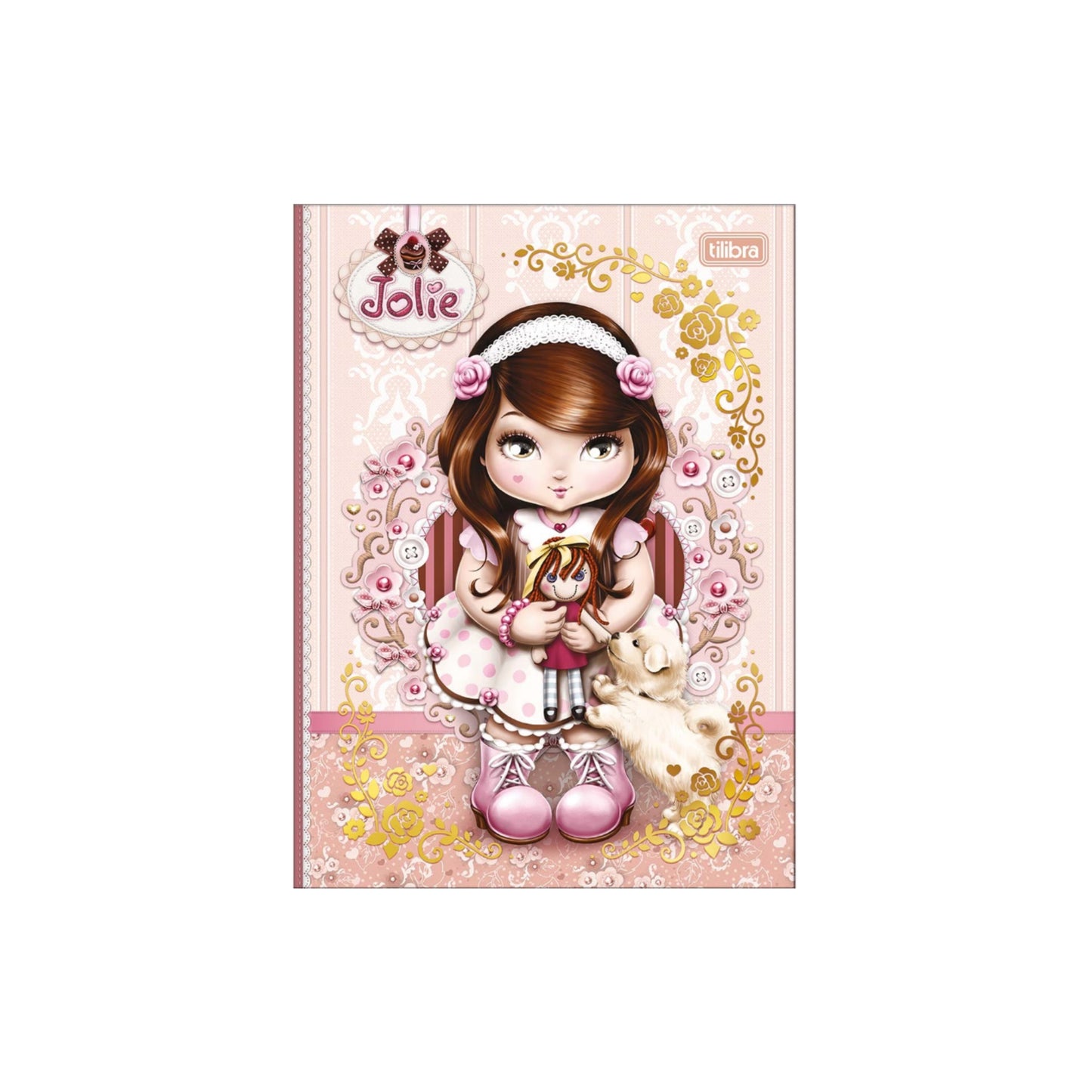 Caderno Colegial - Tilibra - Jolie - Nova Coleção 2027 - 176mm x 239mm - 80Fls