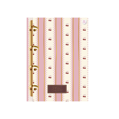 Caderno Colegial Argolado - Animativa - Sweet Cherry - 210mmx260mm - 160 Fls - c/ Cheirinho