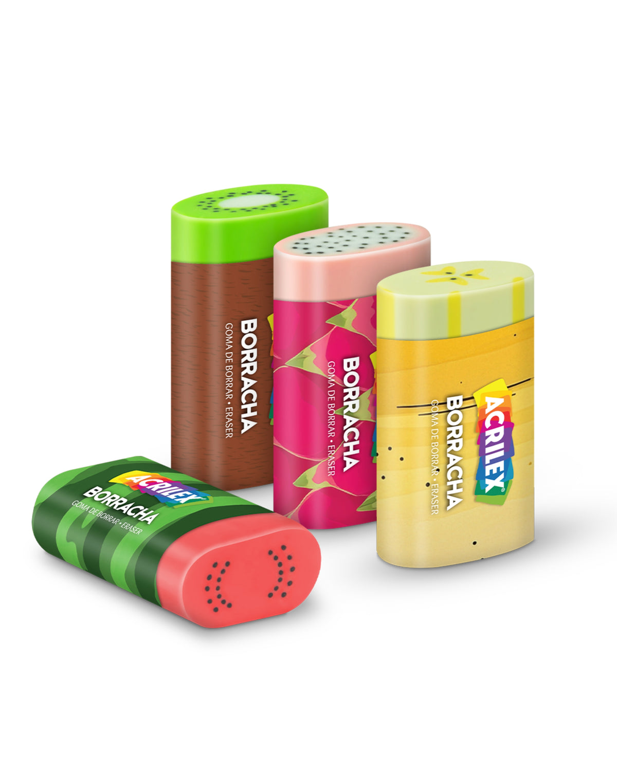 Borracha - Acrilex - Frutas