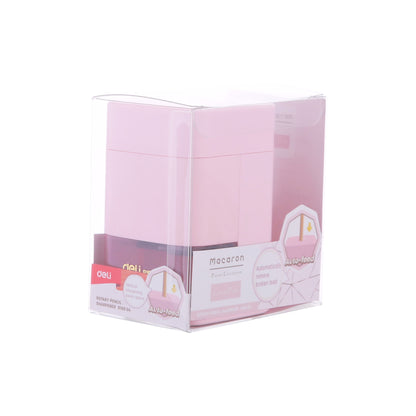 Apontador Rotativo - Deli - Macaron - Rosa - detalhe