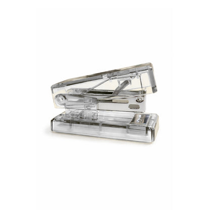 Mini Grampeador - Translúcido - c/ 1000 Grampos
