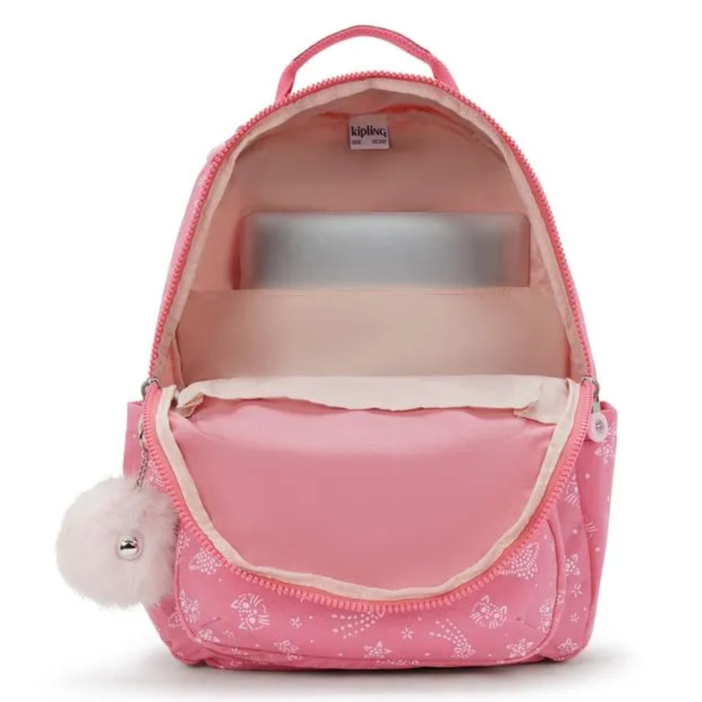 Mochila - Kipling - Seoul Lap - Glitter Cats