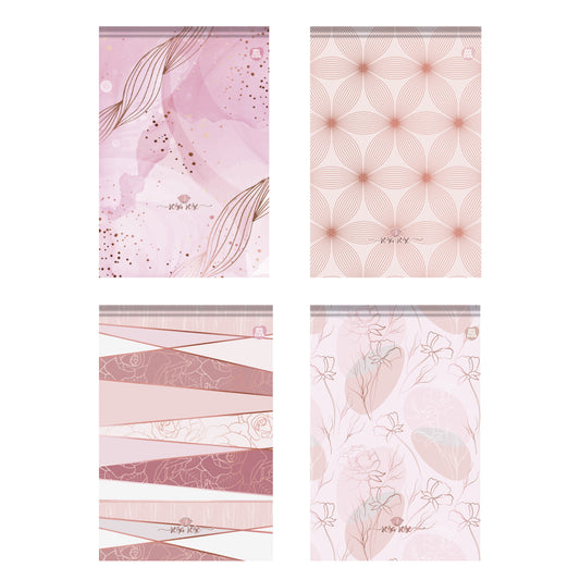 Bloco Vertical - Animativa - Rosa Rose - Nova Coleção - 170mm x 250mm - 80 Fls
