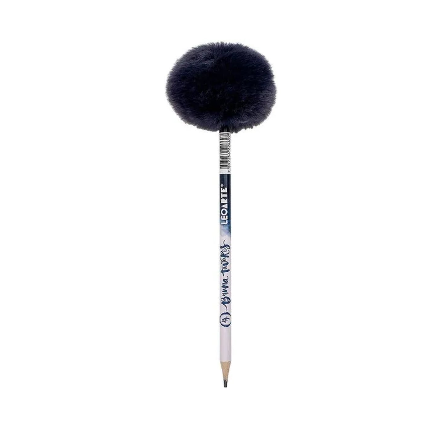 Lápis Preto HB - LeoArte - Plush - Bruna Tavares c/ Pompom