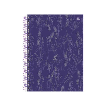 Caderneta Espiral - Animativa - Lavender - Nova Coleção - 100mmx148mm - 80Fls