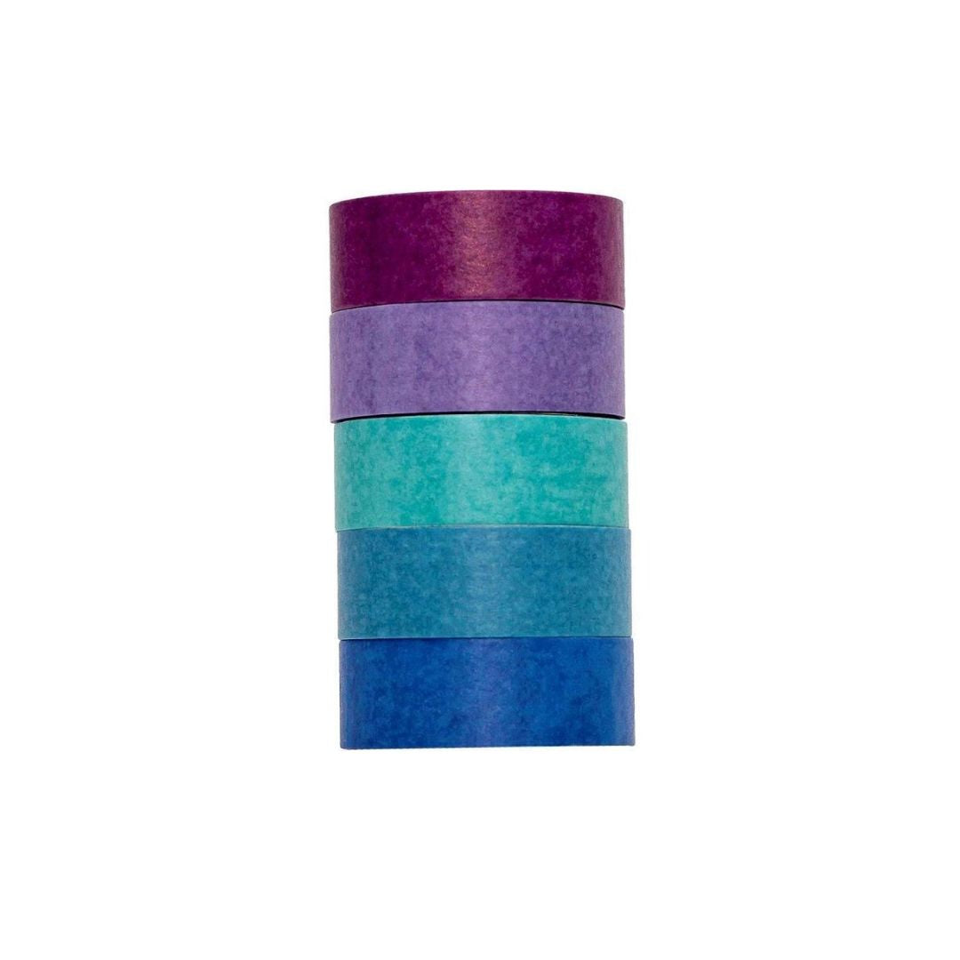 Washi Tape - Plast Cover - Pastel Trend Bl c/ 5 Unidades