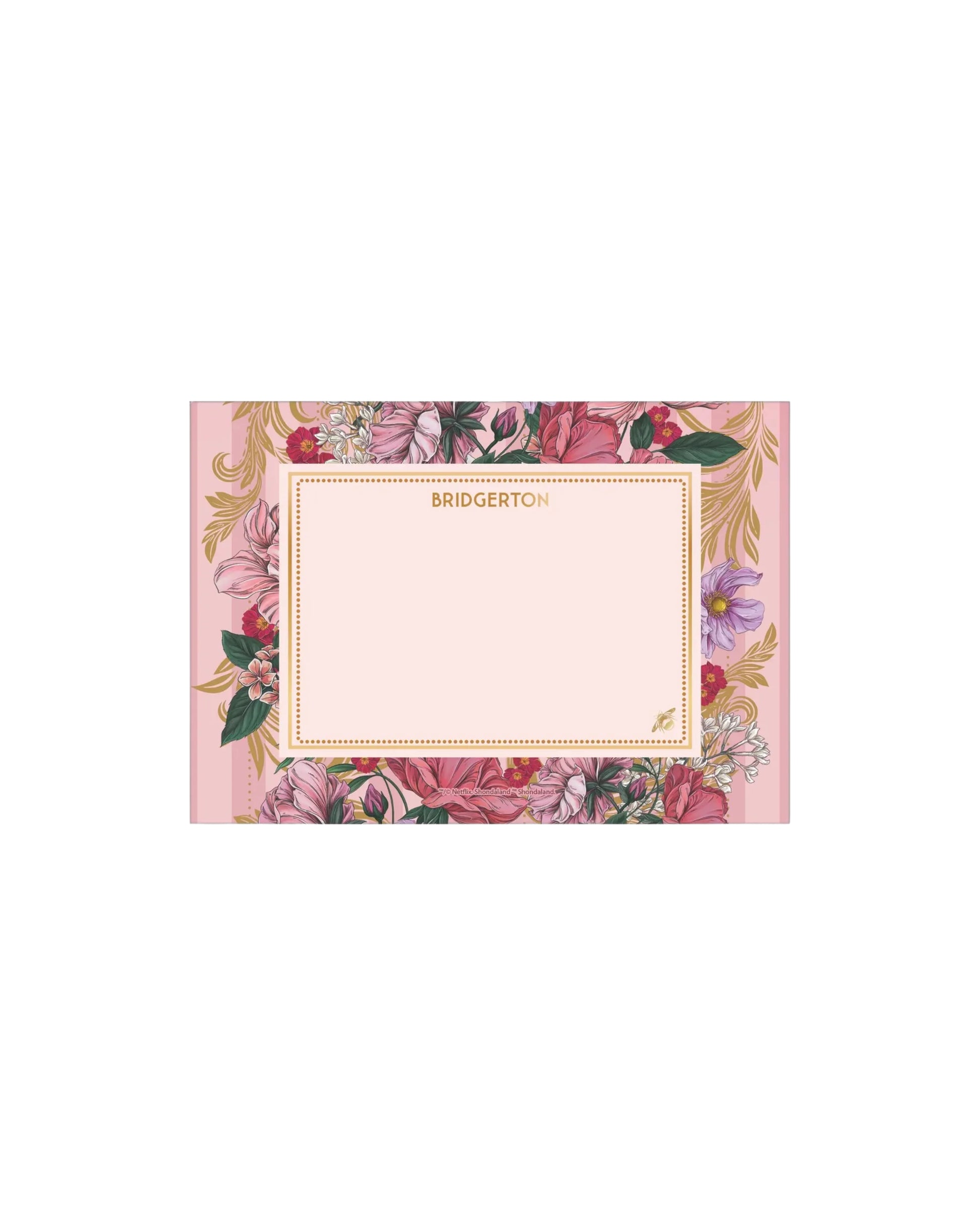 Papel de Carta + Envelopes - Tilibra - Bridgerton - verso
