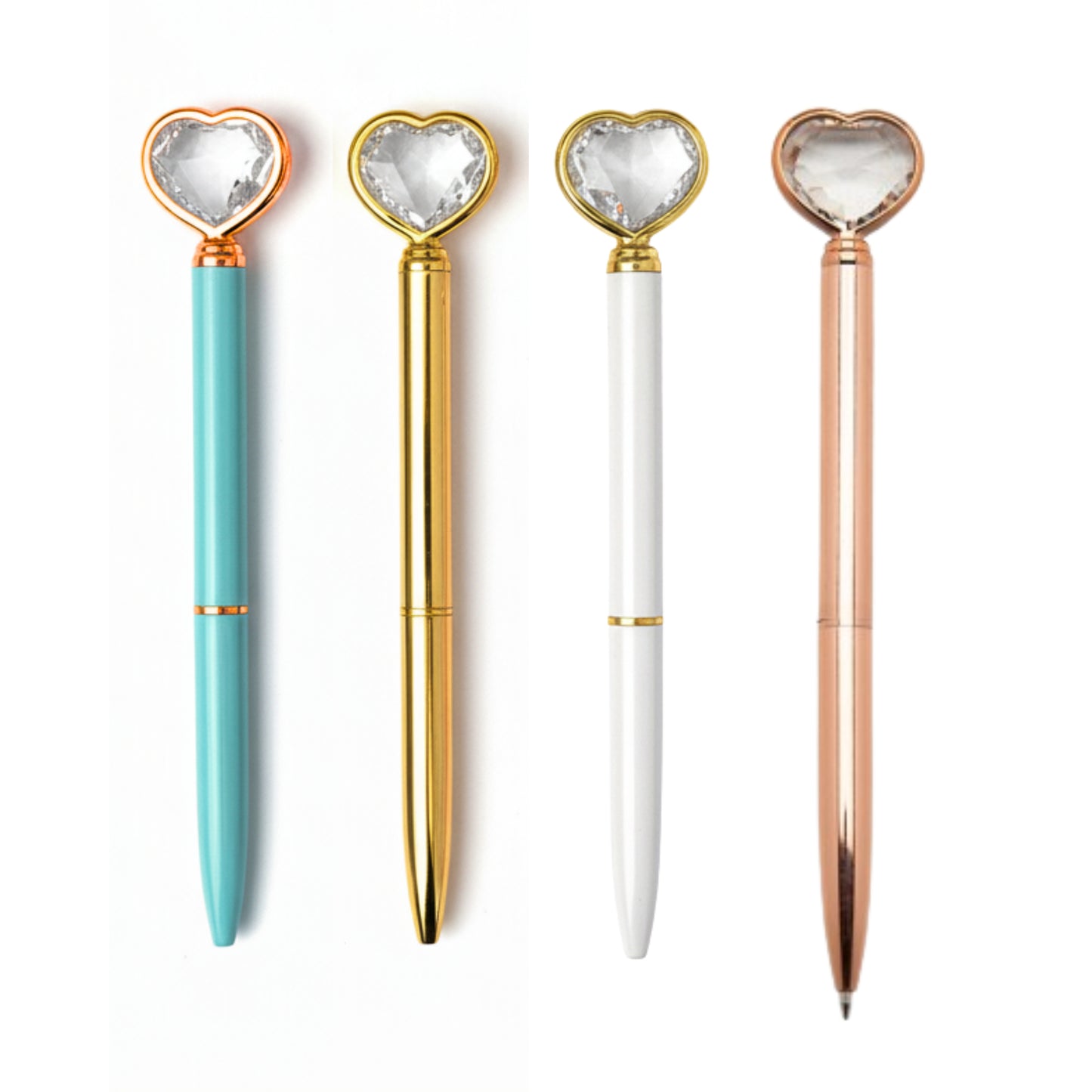 Caneta Esferográfica - Coração de Diamante - 1.0mm - frente