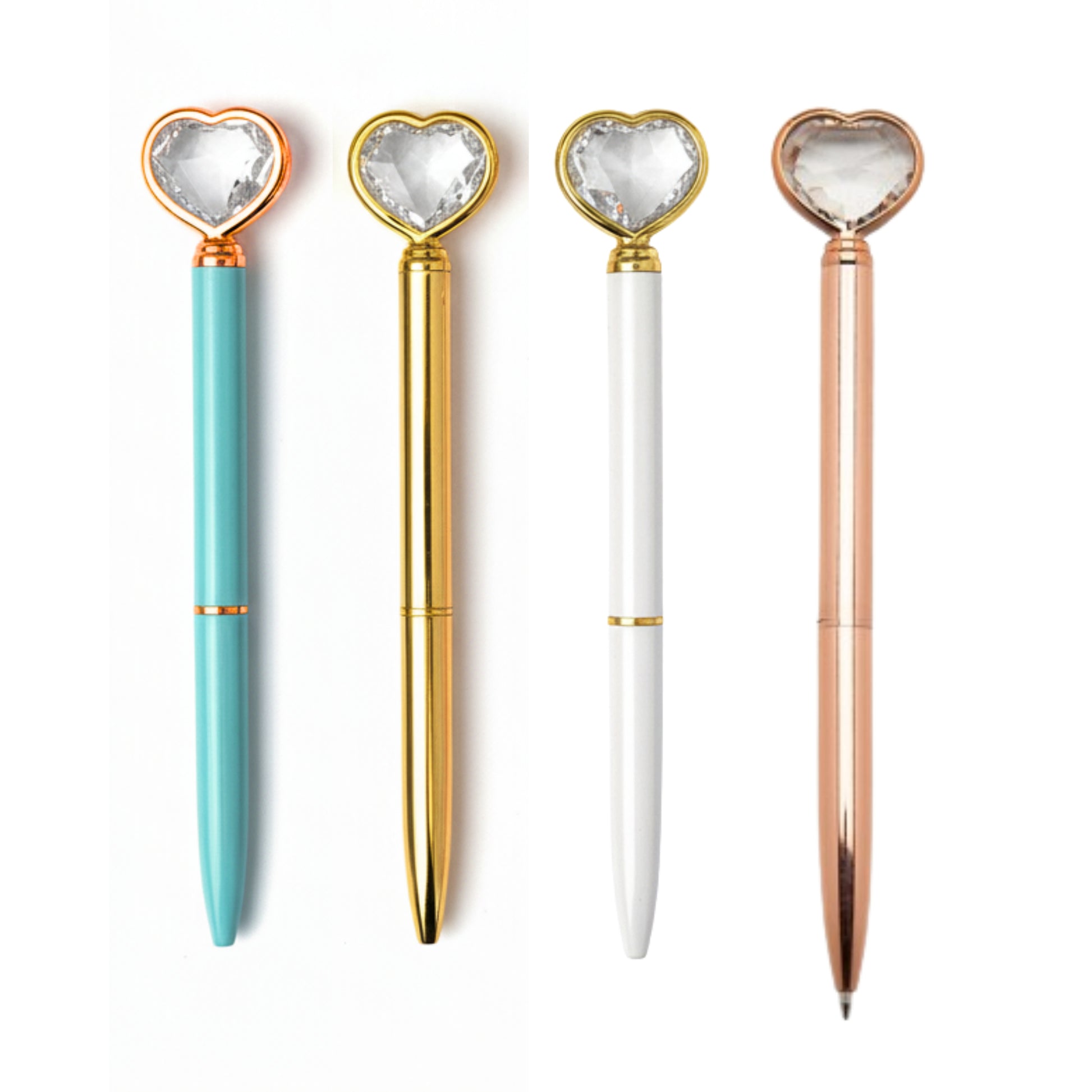 Caneta Esferográfica - Coração de Diamante - 1.0mm - frente