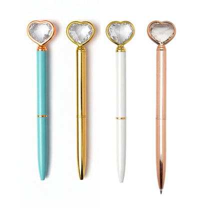 Caneta Esferográfica - Coração de Diamante - 1.0mm - frente