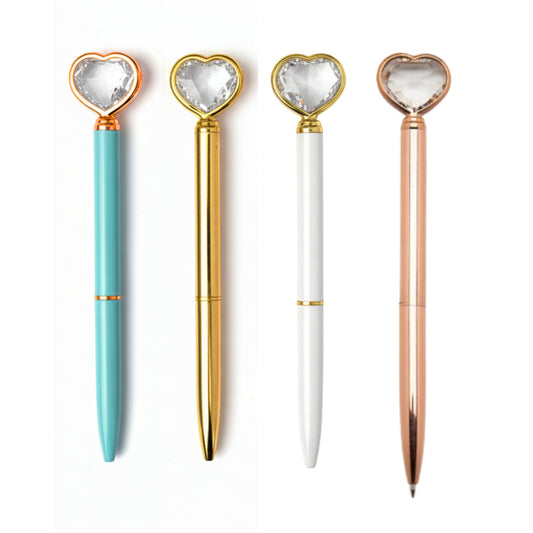 Caneta Esferográfica - Coração de Diamante - 1.0mm - frente