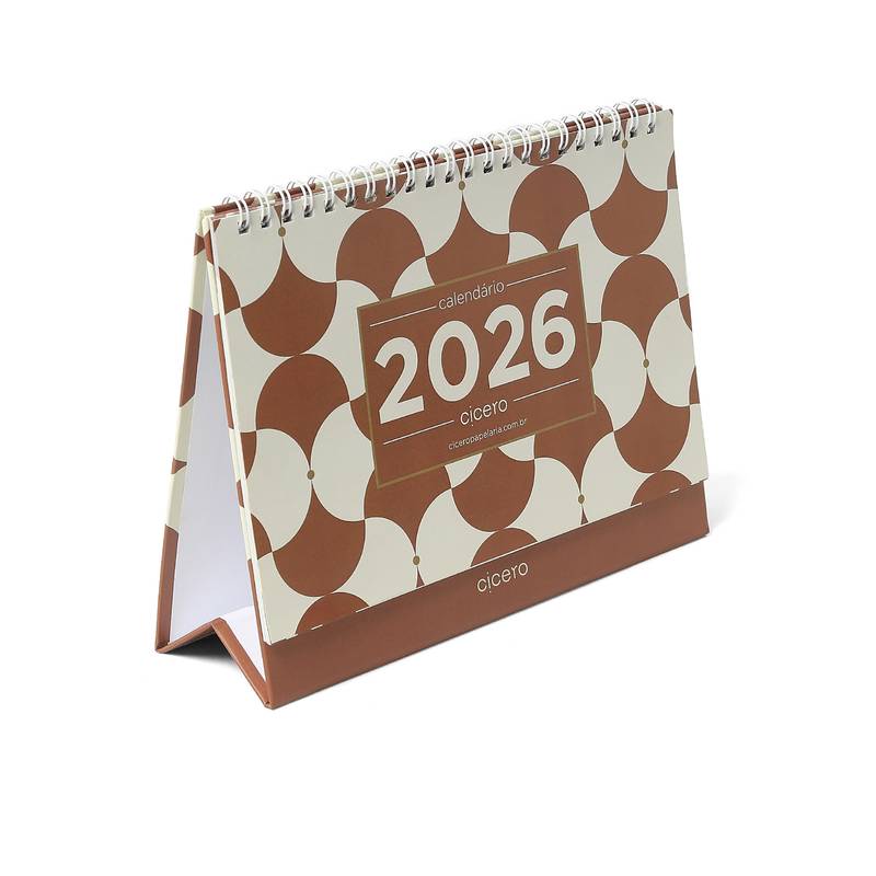 Calendario de Mesa 2026 - Cícero - Bossa Nova - 20x15