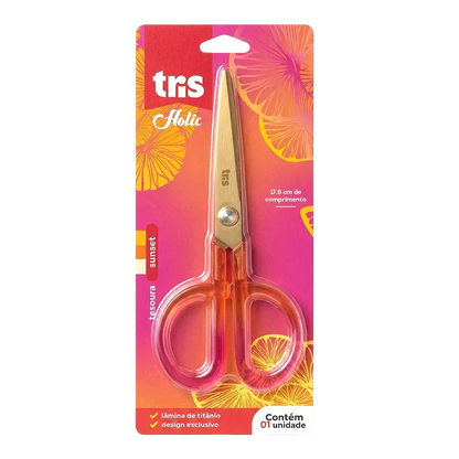 Tesoura Multiuso - Tris - Holic Sunset - 17,8cm