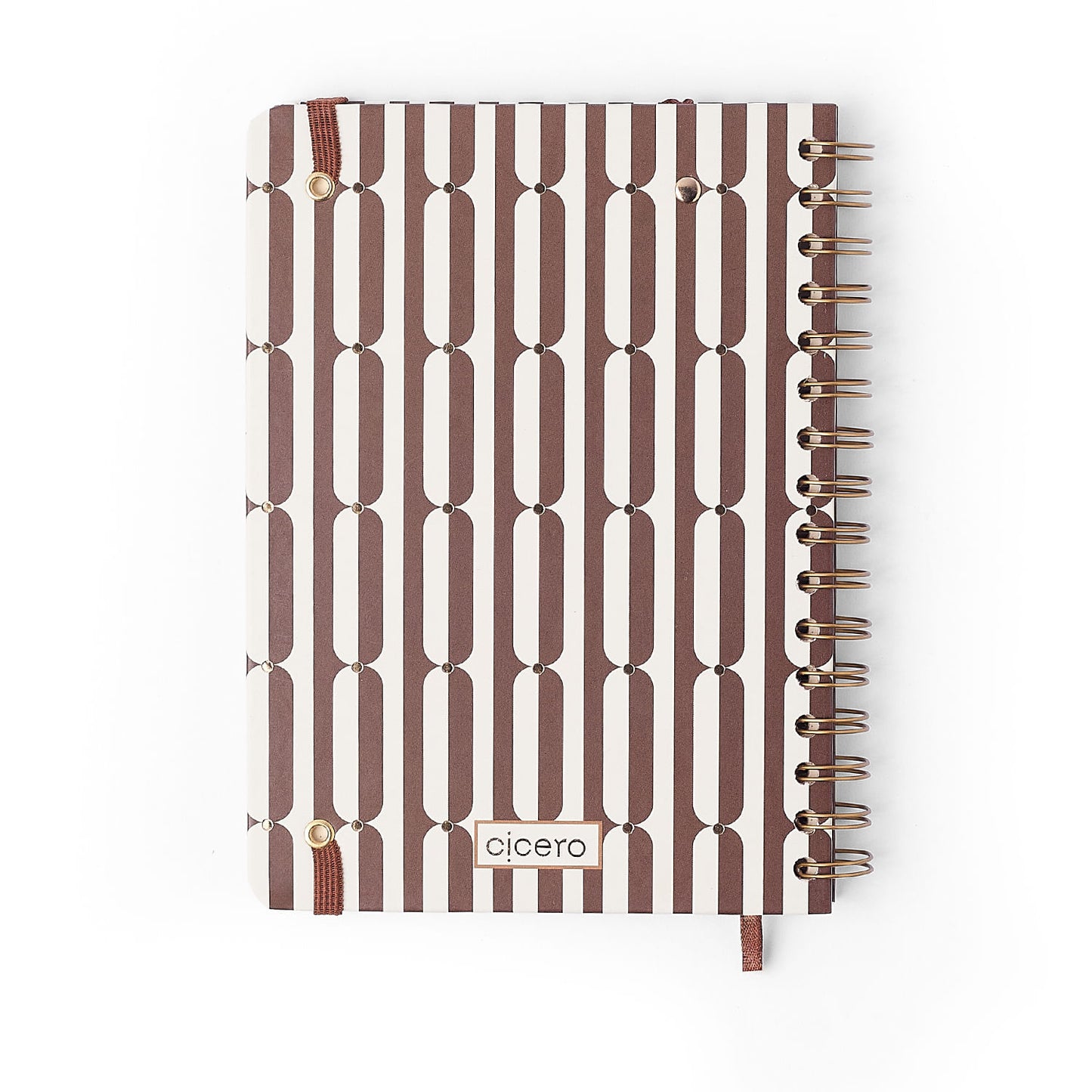 Agenda Planner Wire-o 2027 - Cícero - Veredas Marrom - Semanal Anotações A5