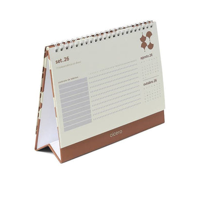 Calendario de Mesa 2026 - Cícero - Bossa Nova - 20x15