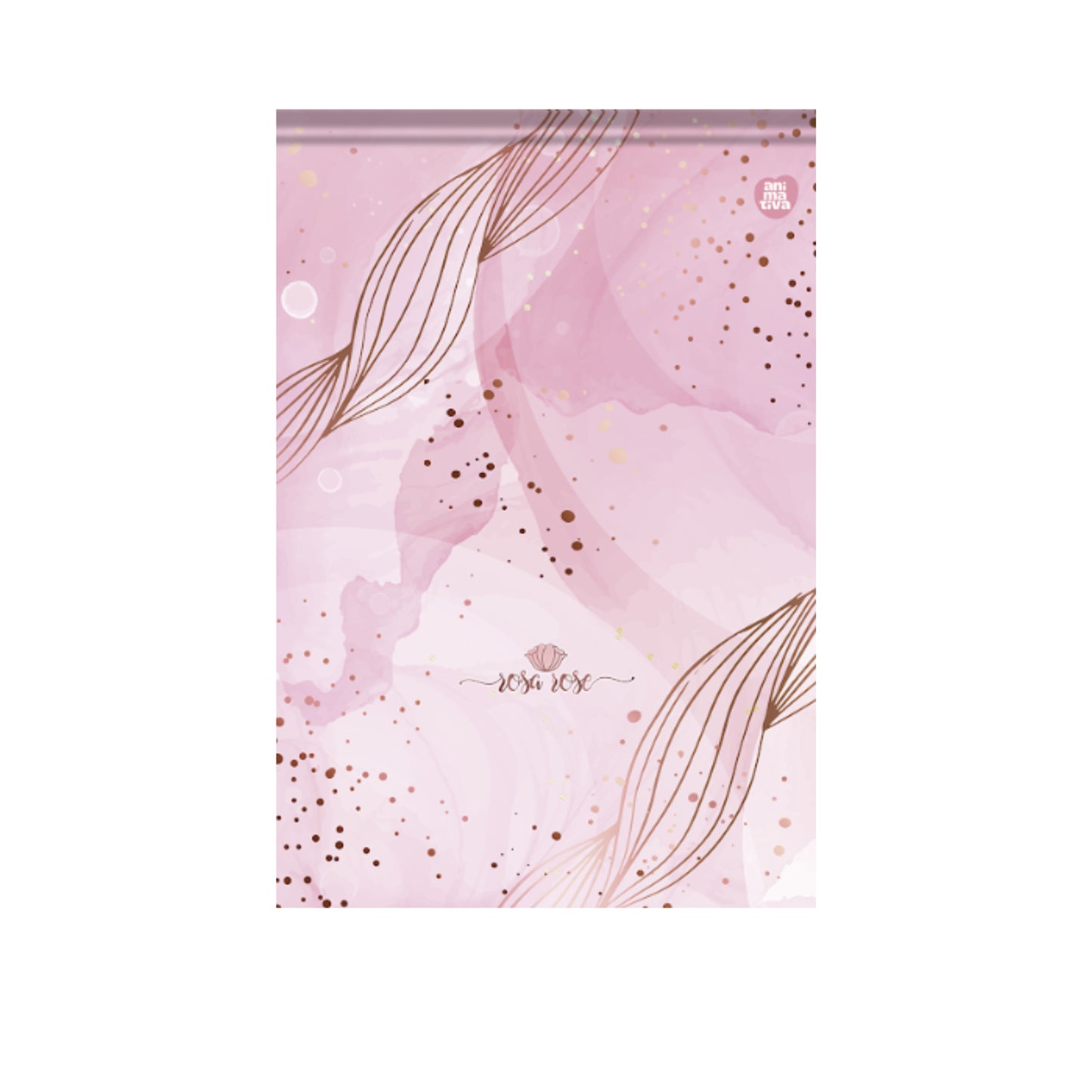 Bloco Vertical - Animativa - Rosa Rose - Nova Coleção - 170mm x 250mm - 80 Fls