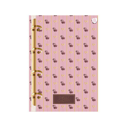 Caderno Colegial Argolado - Animativa - Sweet Cherry - 210mmx260mm - 160 Fls - c/ Cheirinho